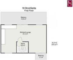 Floorplan letterhead - 18 Brickfields - First Floo