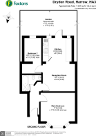 Floorplan area for info only, not for £/sq. ft valuation