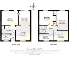 Floorplan - 66, Guildford Road, Rustington, BN16 3