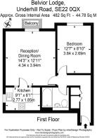 Flat 6 Belvior Lodge, 59 Underhill Road SE22 0QX -