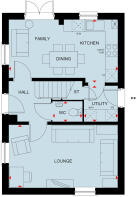 Ground floor of the 3 bedroom Hadley