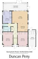 62 Sunnybank Road, Hertfordshire EN6 - floor plan.