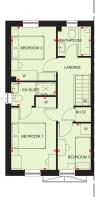 First floor plan of our 3 bed Maidstone home