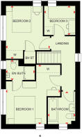 First floor of the 3 bed Ennerdale