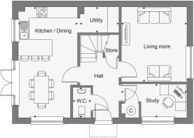 Dandara - Buckmore Green - The Penshurst V2, Home 85 floorplan