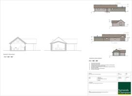 PLOT 1 proposed elevations, materials and sections