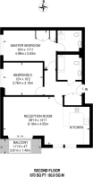 Floorplan area for info only, not for £/sq. ft valuation