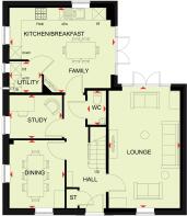 ground floor plan of the alfreton at hgihgrove