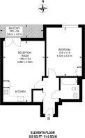 Floorplan area for info only, not for £/sq. ft valuation