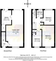 Floorplan - 64, Merryfield Crescent, Angmering, BN