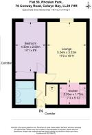 Floor Plan - Flat 50, Rhoslan Park, 76 Conway Road