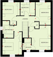 First floor of the 5 bedroom Lamberton