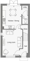 Dandara - Pearmain Place - The Bletchley, Home 50 floorplan