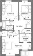 Dandara - Wittering Place - The Wotton, Home 65 floorplan