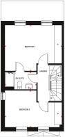 First floor floorplan of the Hythie. 4 bed home.