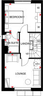 First floor plan of our 4 bed Kingsville home
