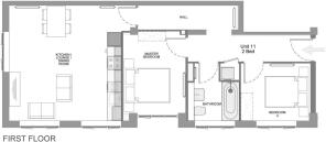 05 30585 Bailey House First GA 2 Bed Flat - Clean 