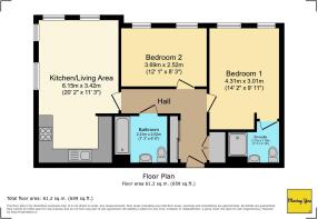 Floorplan - Flat 4, 18 Abrahams Close