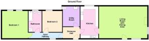 Graystone Lodge Farm, Maunby, Thirsk - all floors.