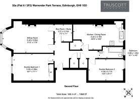 Floorplan of 32a (Flat 6) Warrender Park Terrace