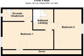 Floor plan- Pantycrug, Ffarmers, Llanwrda - First 