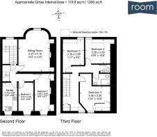 Top Floor Maisonette, 46 Rivers Street, Bath BA1 2