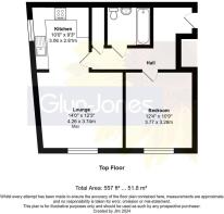 Floorplan - Flat 17 The Regent Building, Terminus