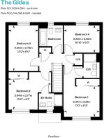 the gidea first floor floor plan at nobel park, didcot, oxfordshire