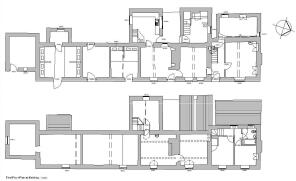001 A Floor Plans as Existing Farmhouse and Byre.j