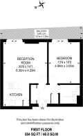 Floorplan area for info only, not for £/sq. ft valuation