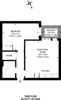 Floorplan area for info only, not for £/sq. ft valuation