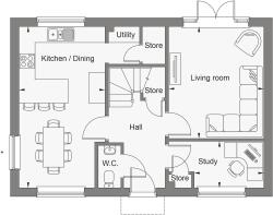 Dandara - Sant Silian - The Rhymney V1, Home 75 floorplan