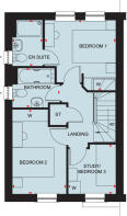 First floor plan of the archford at romans quarter