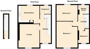 Flat 1b Tyn Celyn, Llanbedr - all floors.JPG