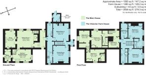 The Main house and Victorian Farm House Floorplan.