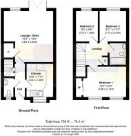 Floorplan - 40 Buttermere Way, Littlehampton, BN17