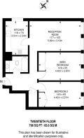 Floorplan area for info only, not for £/sq. ft valuation