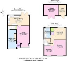 Floor Plan 4 Copsewood Drive, Hereford HR1 1AX (1)