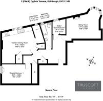 Floorplan of 2 (Flat 6) Ogilvie Terrace