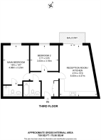 Floorplan area for info only, not for £/sq. ft valuation