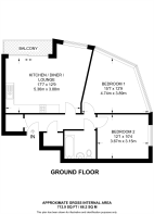 Floorplan area for info only, not for £/sq. ft valuation
