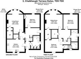 Floor Plan - 3 Chalkheugh Terrace Kelso TD5 7DX.