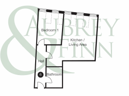 One-bedroom apartment floor plan