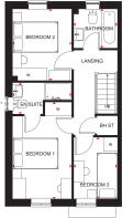 First floor of our 3 bed Maidstone home