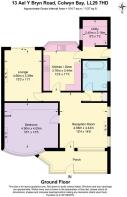 Floor Plan - 13 Ael Y Bryn Road, Colwyn Bay LL29 7