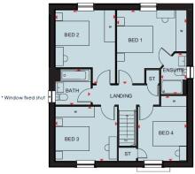 Kirkdale first floor plan