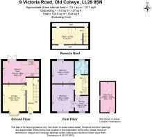 Floor Plan - 9 Victoria Road, Old Colwyn LL29 9SN.