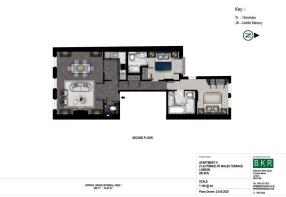 Floor Plan aparment H 21-22 prince of wales terrac