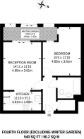 Floorplan area for info only, not for £/sq. ft valuation