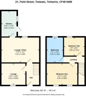 floorplan 21, Field Street, Trelewis, Treharris, C